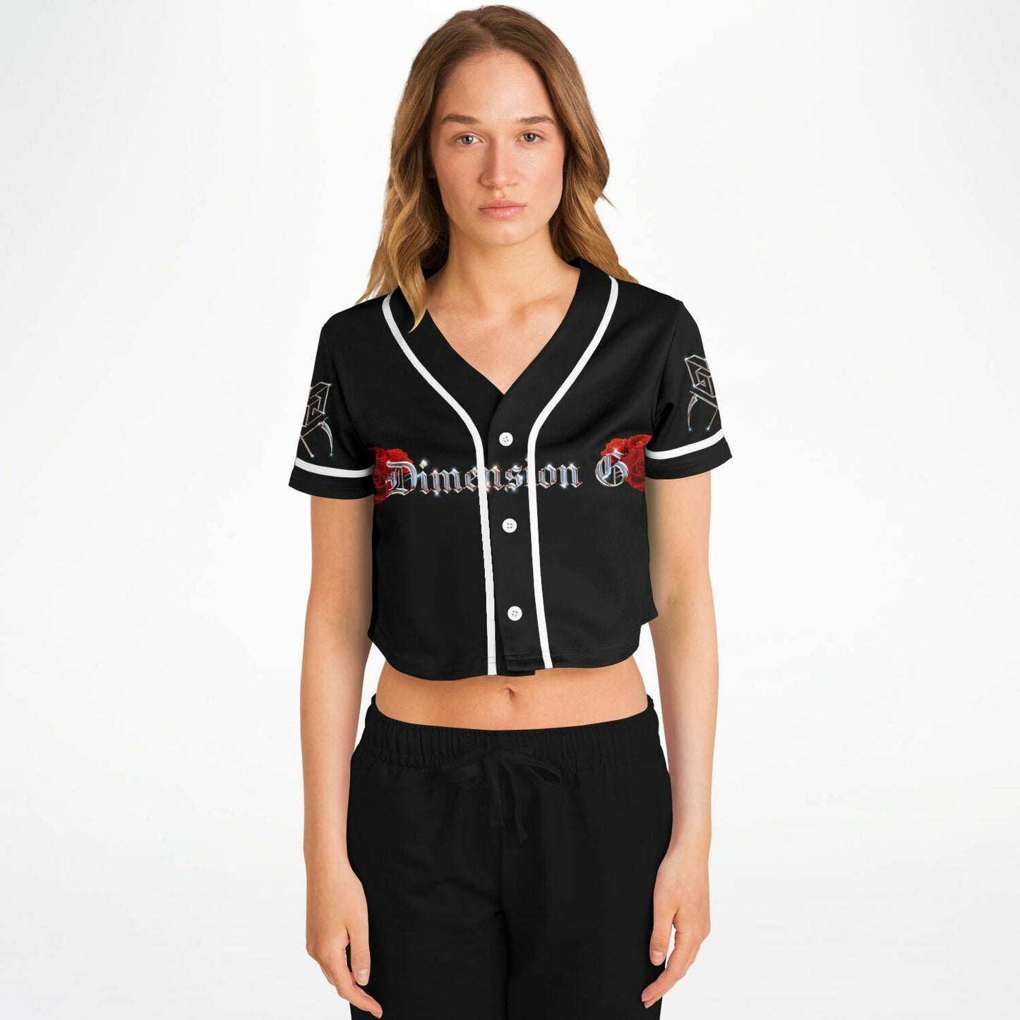 Hardcore por vida Womens Cropped Baseball Jersey