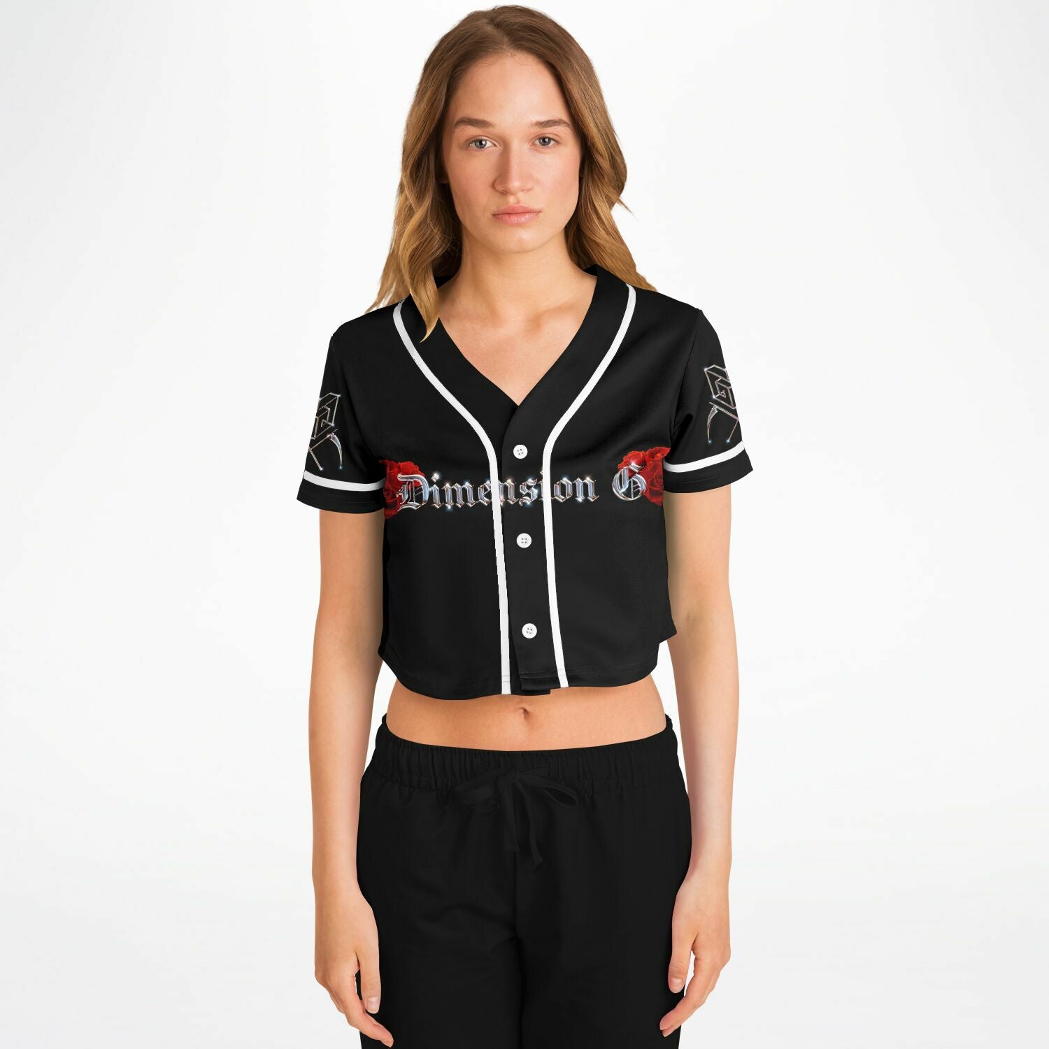 Hardcore por vida Womens Cropped Baseball Jersey