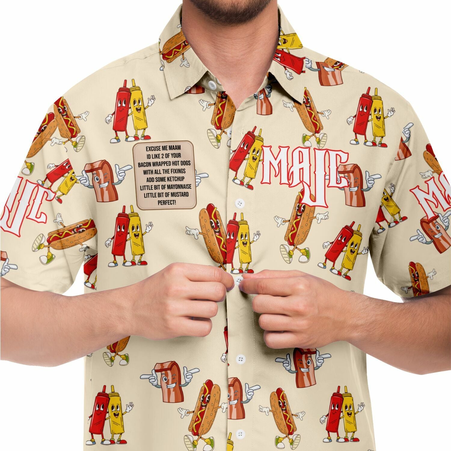 MaJc Hot Dog Button Up