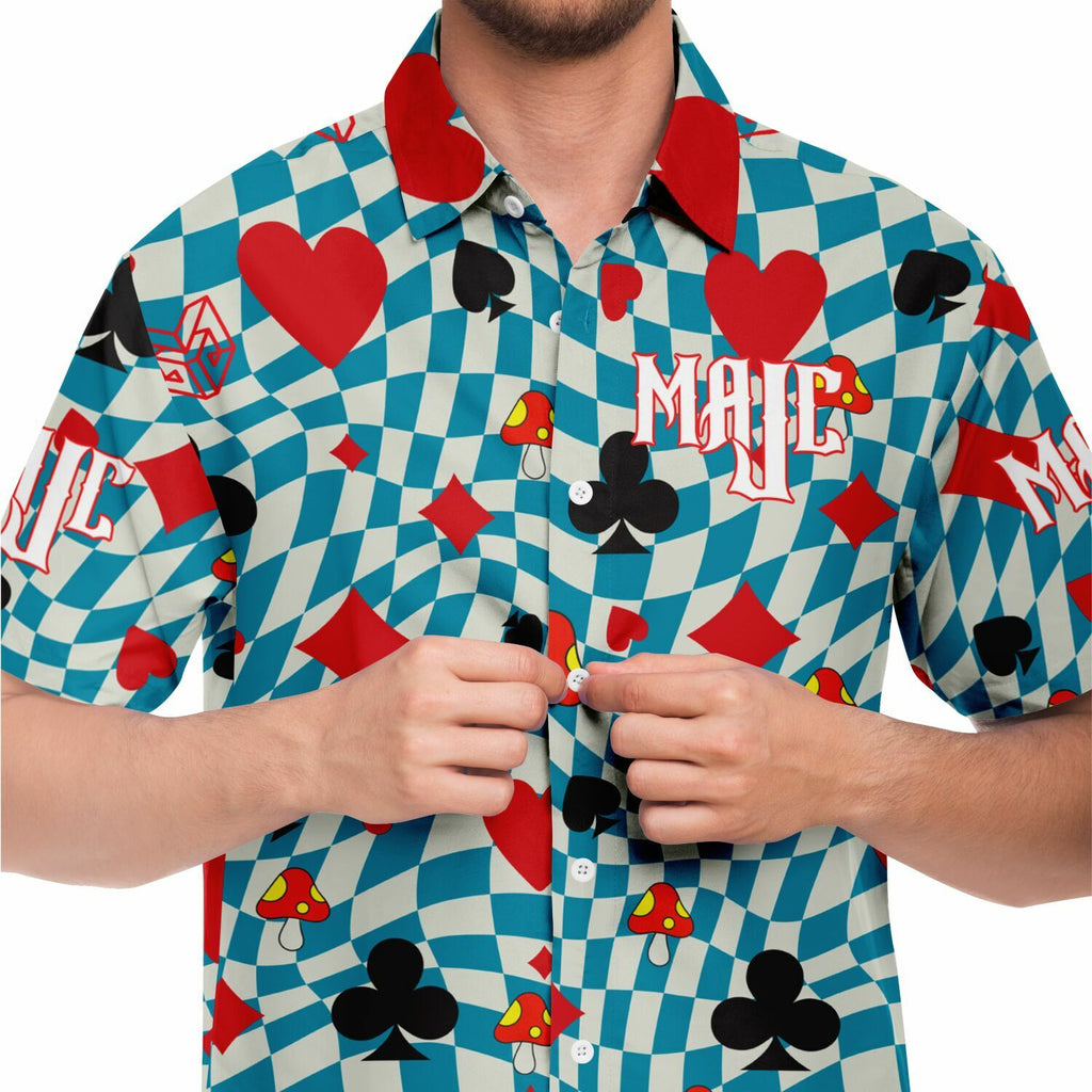 MaJc Checkers Button Up