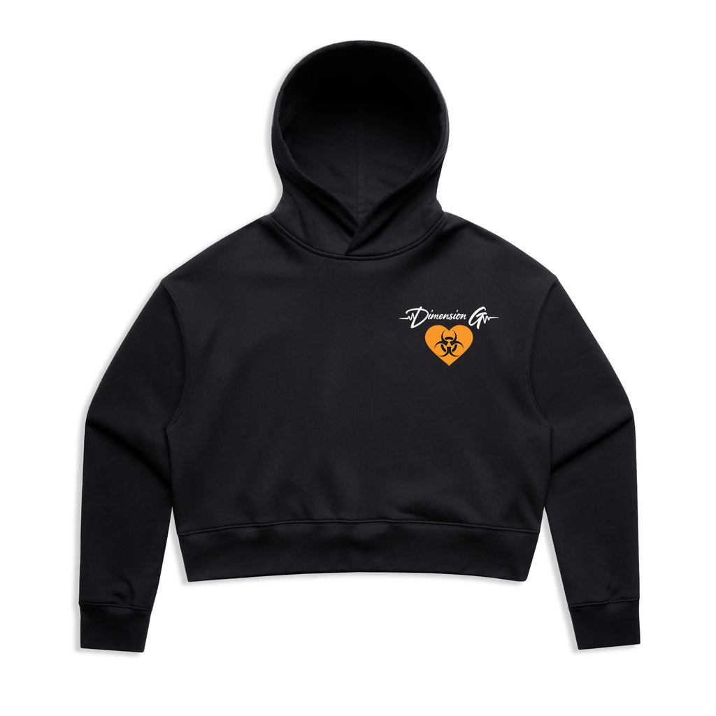 Women's Bioheart  Cropped Hoodie