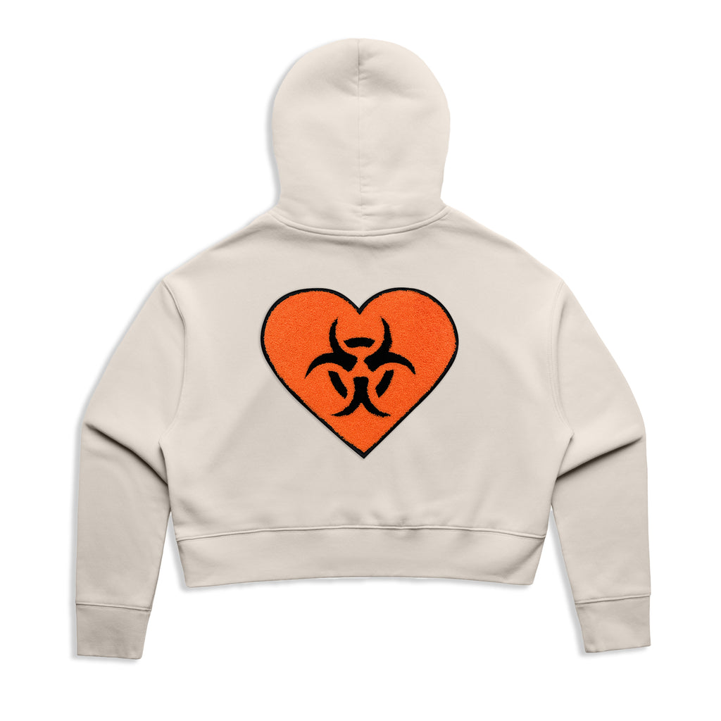 Women's Bioheart  Cropped Hoodie