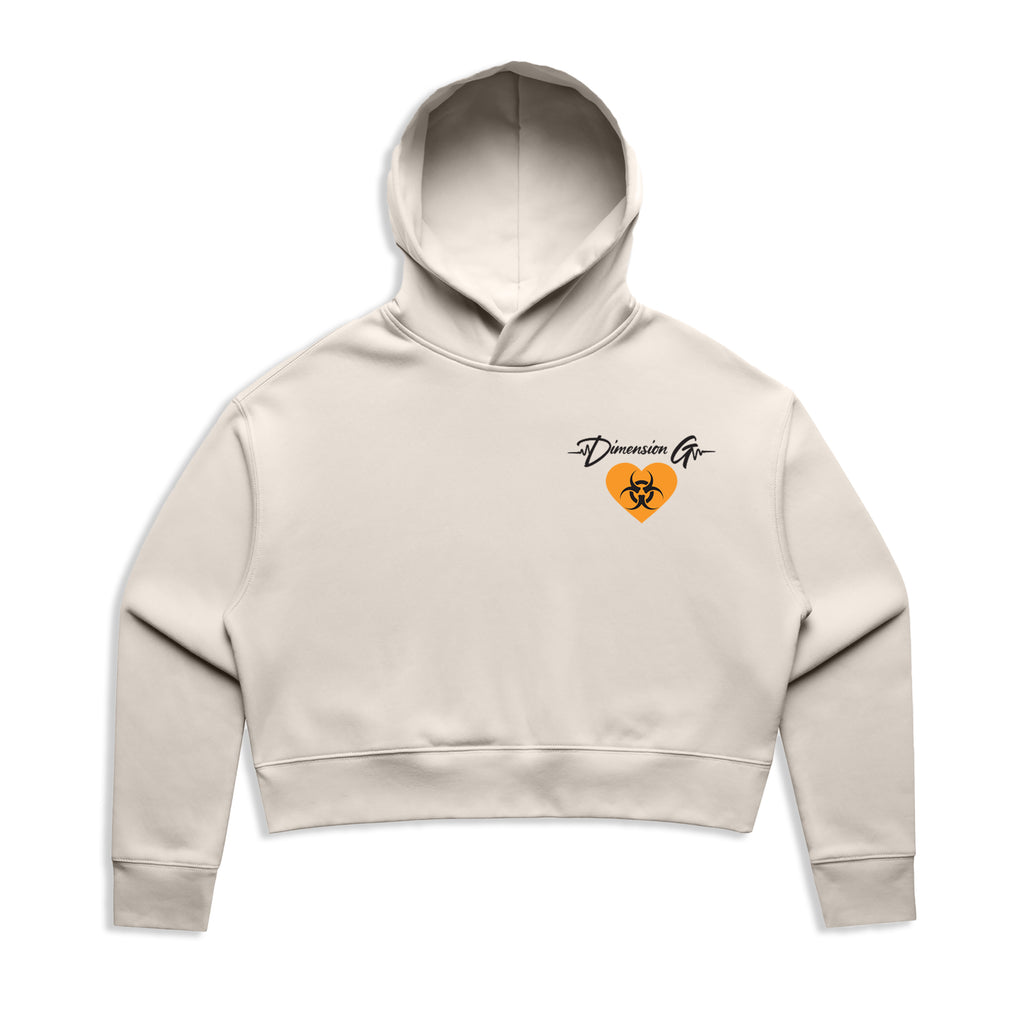 Women's Bioheart  Cropped Hoodie