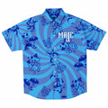 MaJc Blue Spiral Button Up