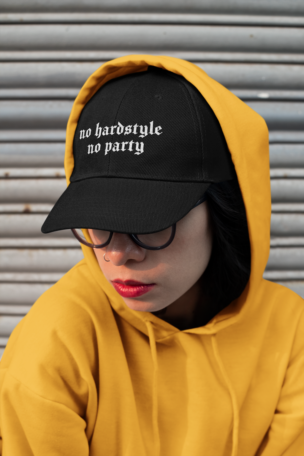 no hardstyle no party Dad Hat