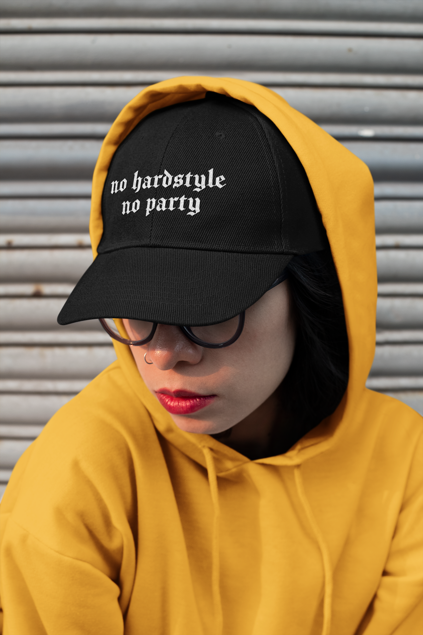 no hardstyle no party Dad Hat