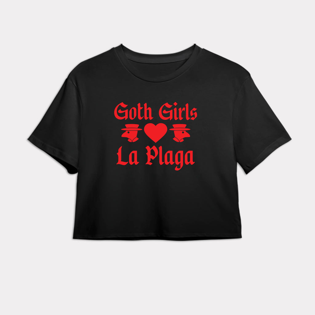 Goth Girls Love La Plaga Crop Top