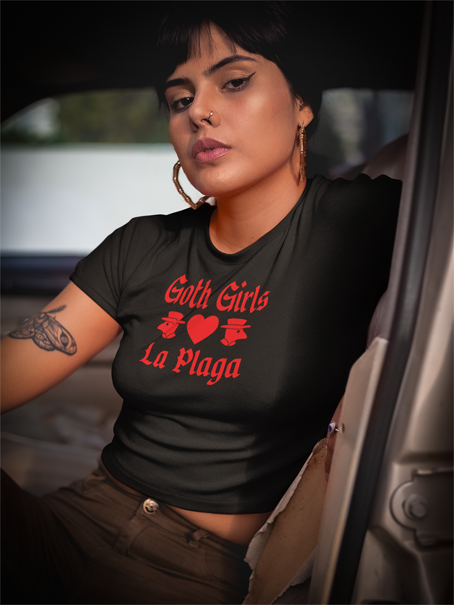Goth Girls Love La Plaga Crop Top