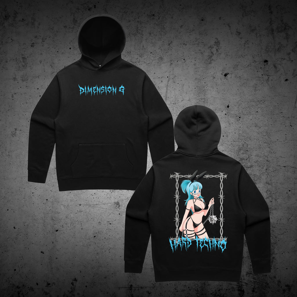 Hard Techno Bunny Hoodie