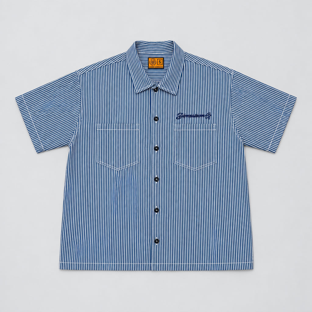 Hardstyle Club Pinstripe Button Up