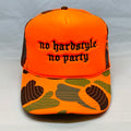 no hardstyle no party Duck Camo Trucker