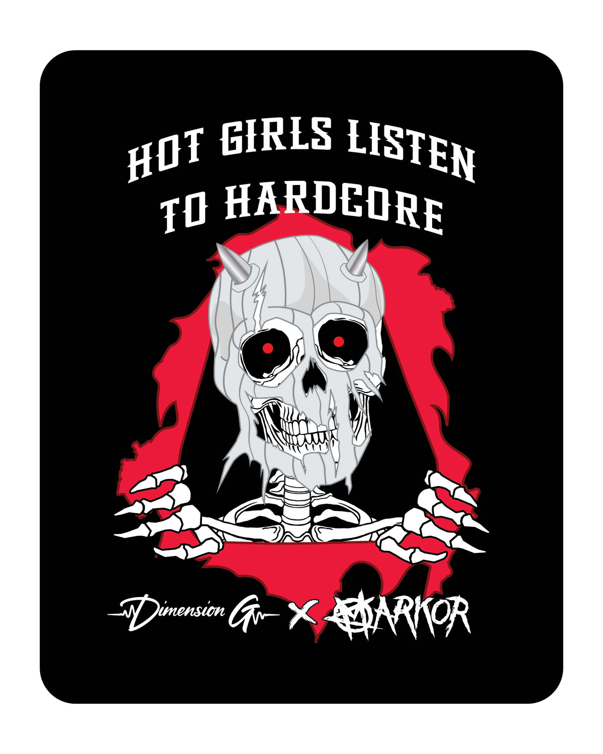 Hot Girls Listen To Hardcore Wall Art