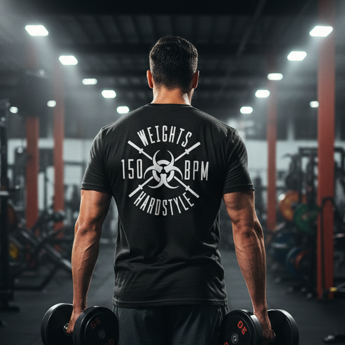 Weights and Hardstyle 2.0 Dumbbell Curls Mock-up