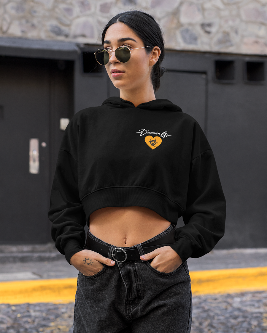 Women's Bioheart  Cropped Hoodie
