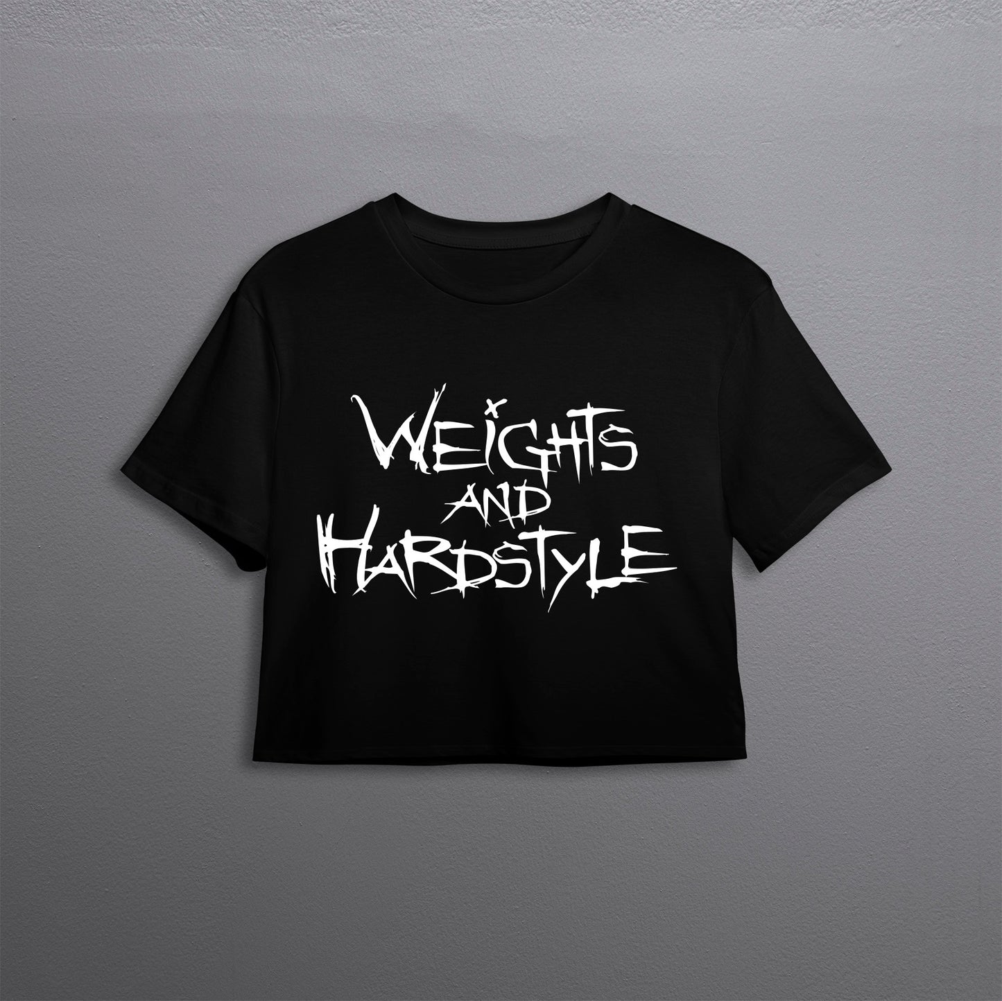 Weights and Hardstyle crop top