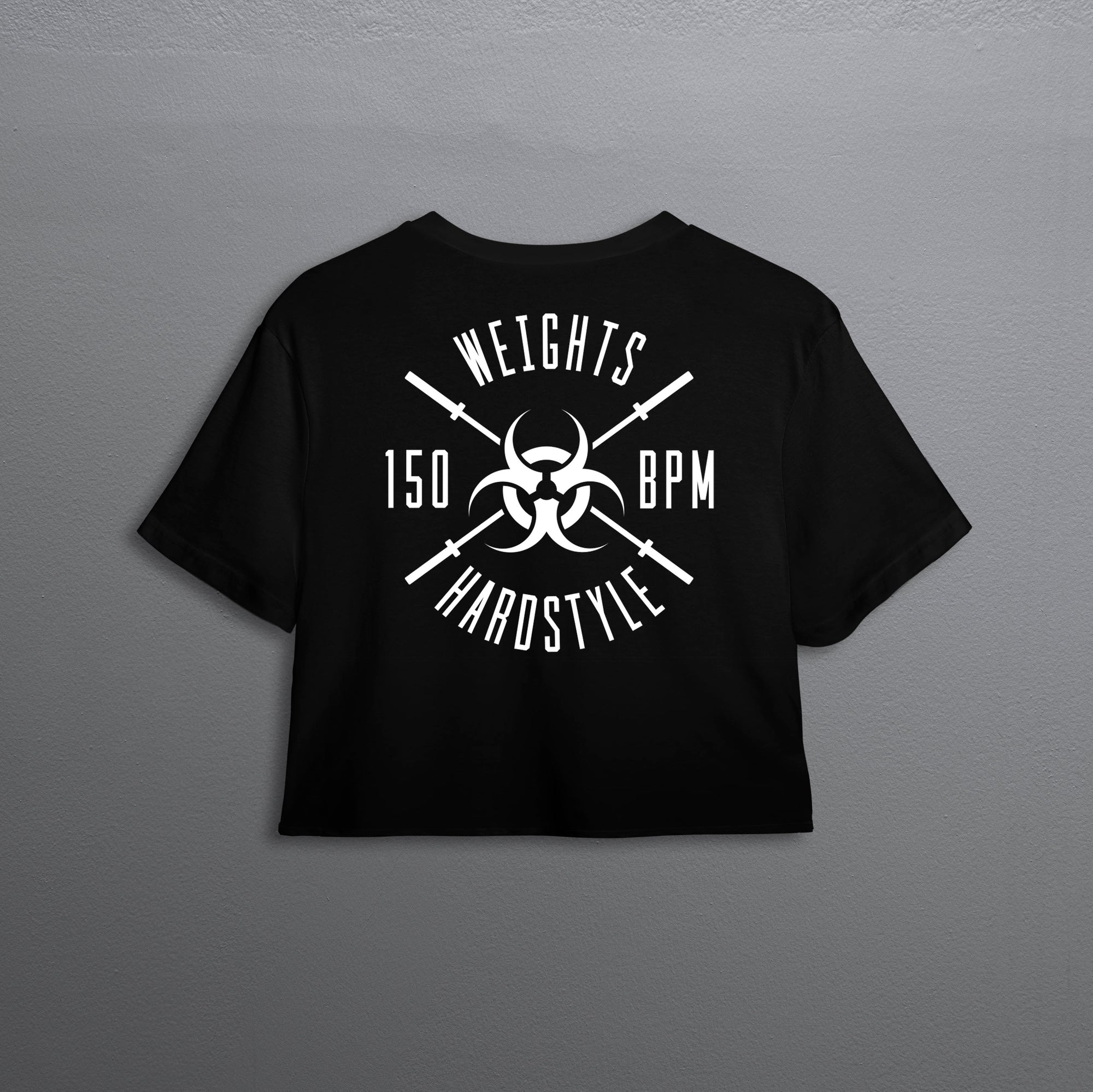 Weights and Hardstyle 2.0 crop top