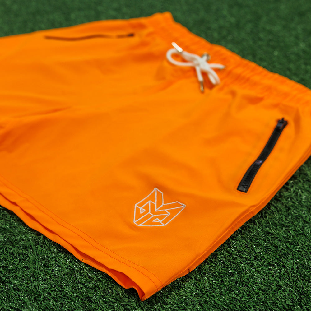 orange icon shorts