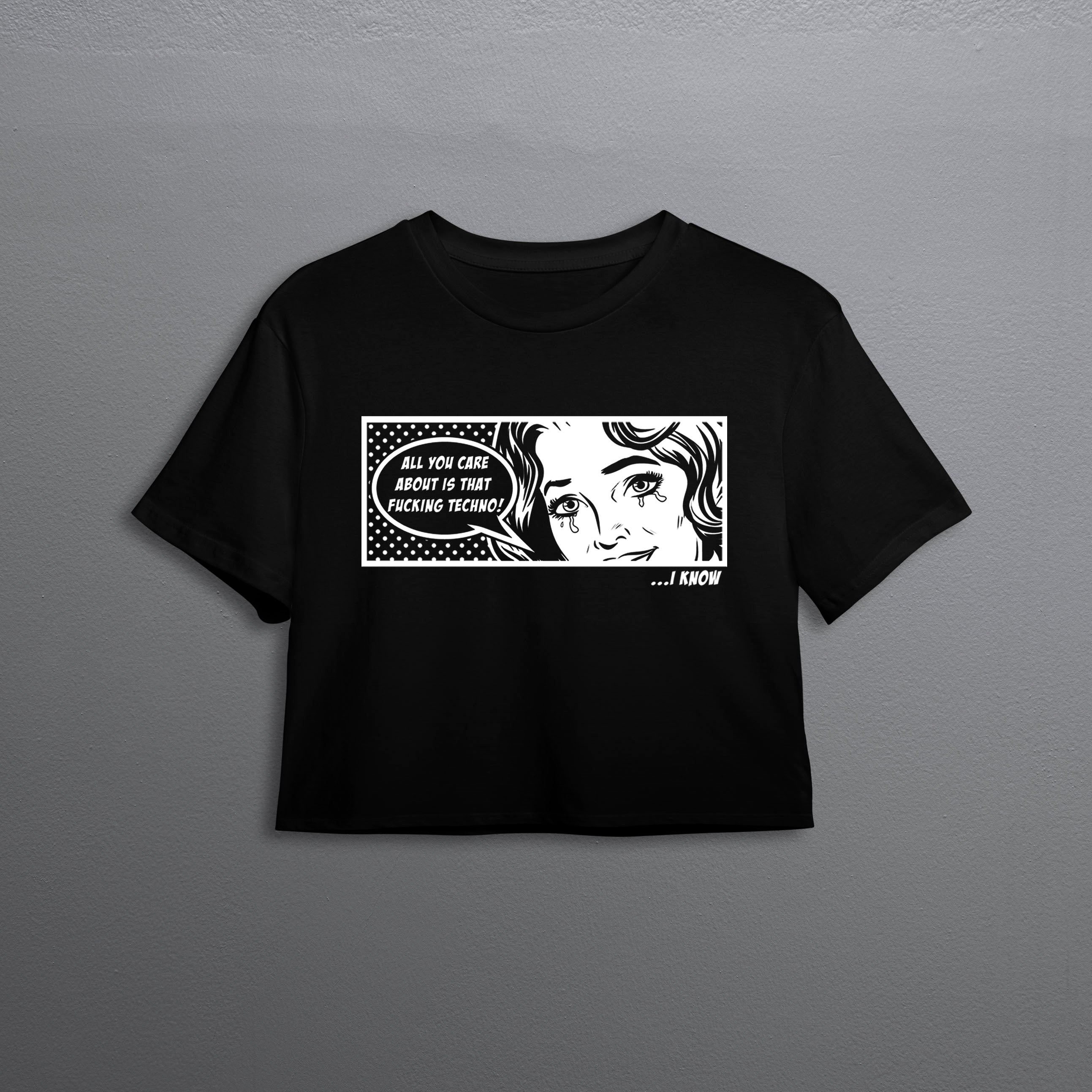 Retro Techno crop top